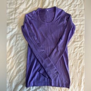 Purple Lululemon Swiftly Tech Long Sleeve